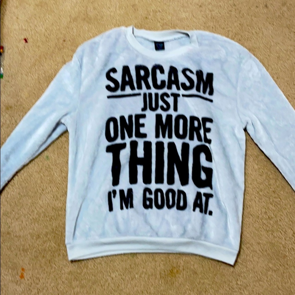 Long sleeve sweater baby blue
